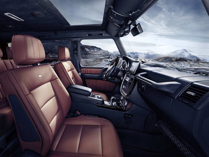 The front seats take the edge off when the G Wagon heads off-road.