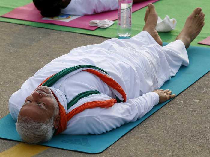 Modi told the crowd that just making a body flexible and turning it into shapes is not really Yoga. Otherwise, everyone in a circus would be a yogi.