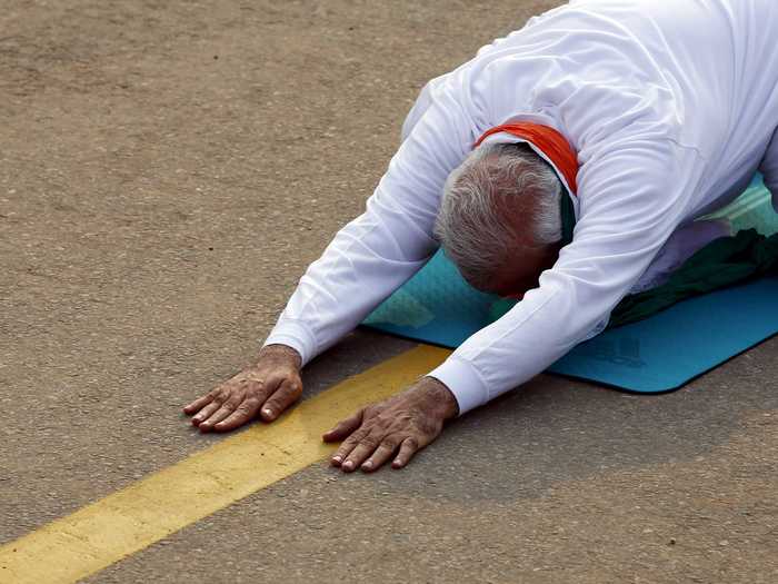 Modi proposed International Yoga Day to the United Nations in 2014.