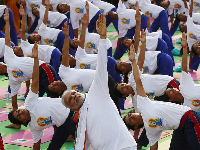 "We must take forward the enthusiasm seen during #YogaDay & inspire people to make Yoga a key part of their daily lives," Modi tweeted.