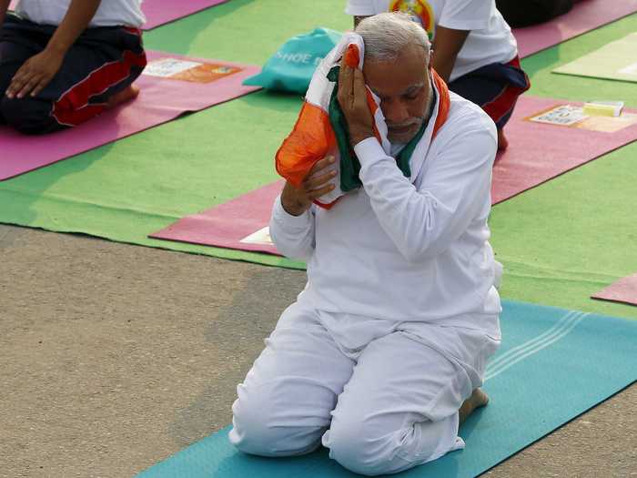 But Yoga Day comes with some criticism: activists contend that the prime minister, who had a reputation as a hardline Hindu nationalist when he was a state minister, is trying to force yoga on minorities.