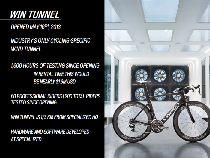 Some details about the "Win Tunnel" that Specialized says it used to design the new Venge.