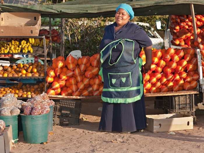 8. Botswana — 11.1% of the population is an entrepreneur, setting up swathes of stalls to bring in personal business.