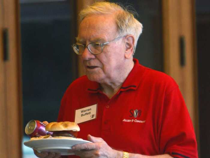 Warren Buffett chooses exercise over diet.