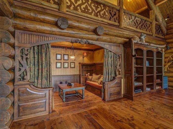 On quiet evenings, curl up in this alcove, called an "inglenook," with your iPad or a good book.