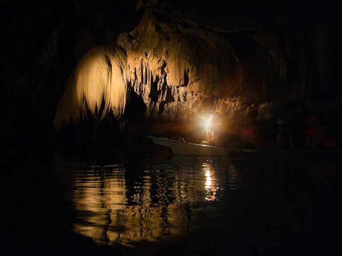 At the Puerto Princesa Subterranean River National Park, located on the western coast of Palawan in the Philippines, you get “a full mountain-to-sea ecosystem,” as UNESCO describes. The park has a limestone landscape whose underground river connects into the sea.