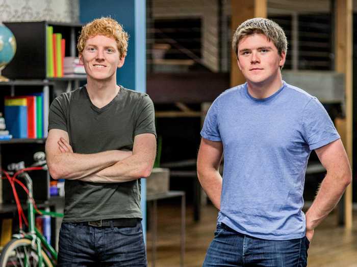 Ireland: Patrick and John Collison, 26, co-founded $5 billion payment company Stripe.