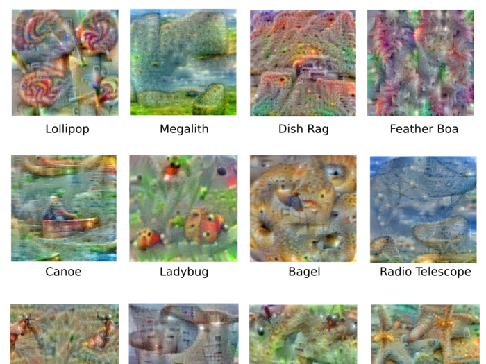 The engineers also found that the AI were able to generate, or "see" objects in images of static noise.