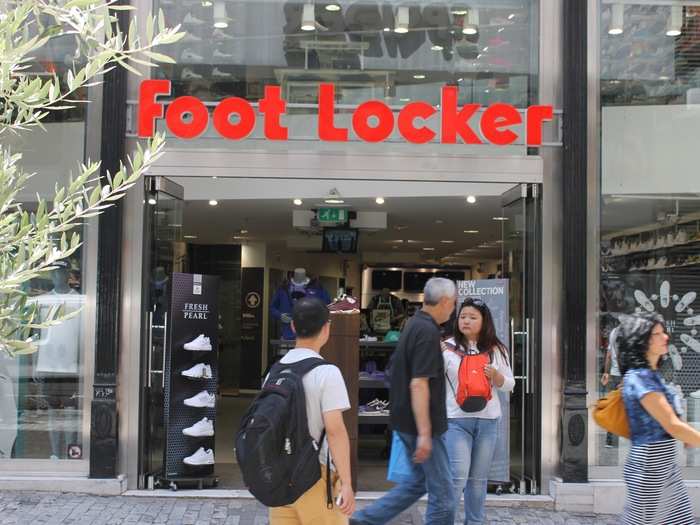 The Foot Locker Joe Weisenthal got shooed away from in 2012 — there were a few customers.