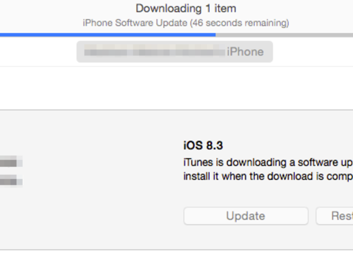 10. Now, your iPhone will update, so just let it do its thing.