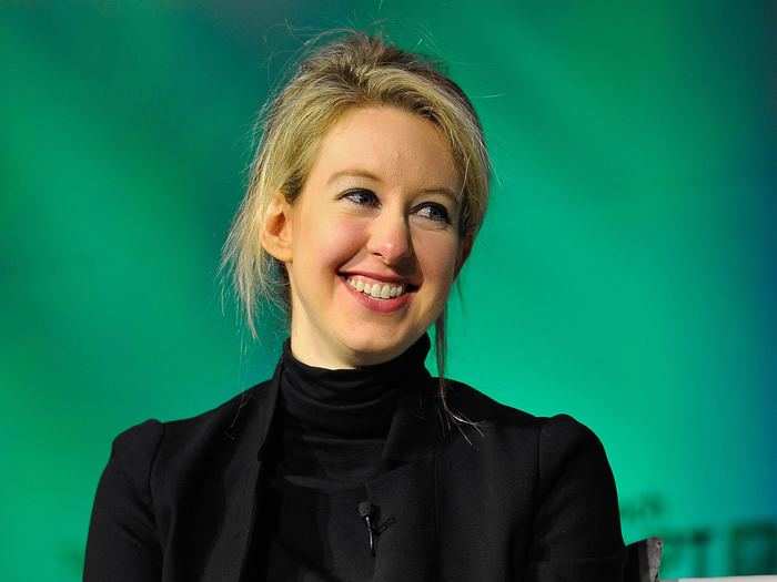 Elizabeth Holmes dropped out of Stanford to build her company Theranos.