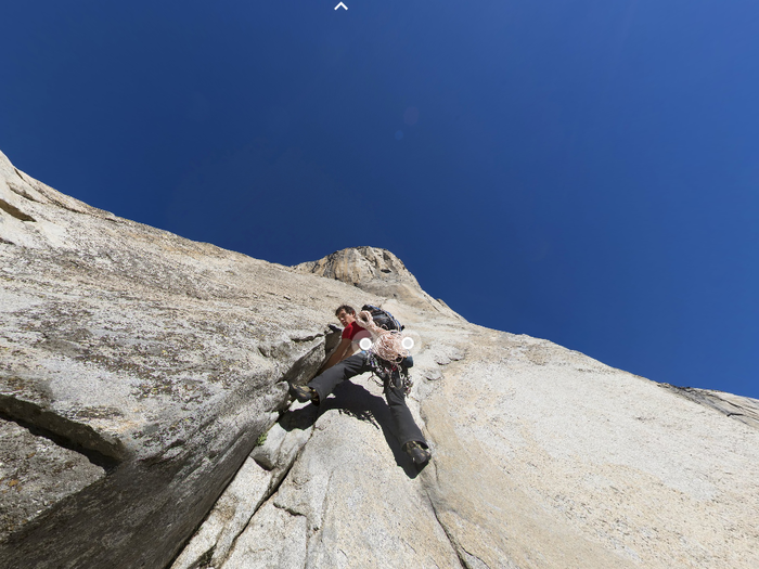 That’s Alex Honnard. He climbs mostly “free solo,” meaning he only uses his hands and feet. In fact, he’s best known for climbing rock walls with no ropes to protect him if he falls.