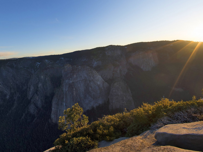 This is the view from the top of El Capitan, more than 3,000 ft above ground.