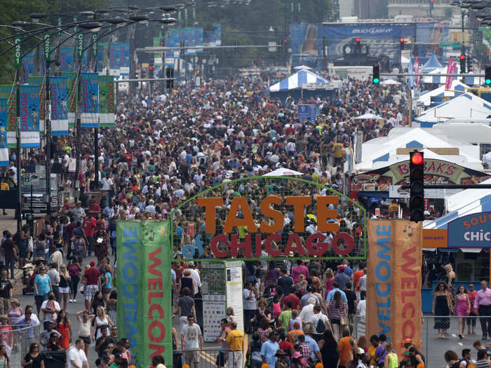 Try a little bit of everything at the Taste of Chicago festival, which runs from July 8th to 12th.