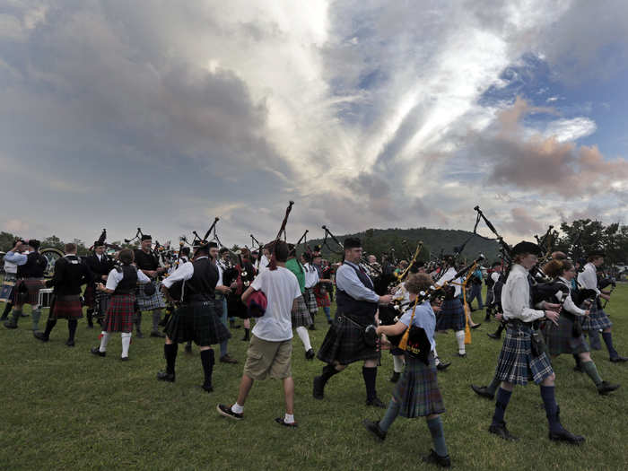 Transport yourself to Scotland at the Grandfather Mountain Highland Games in Linville, North Carolina, which runs from July 9th to 12th.