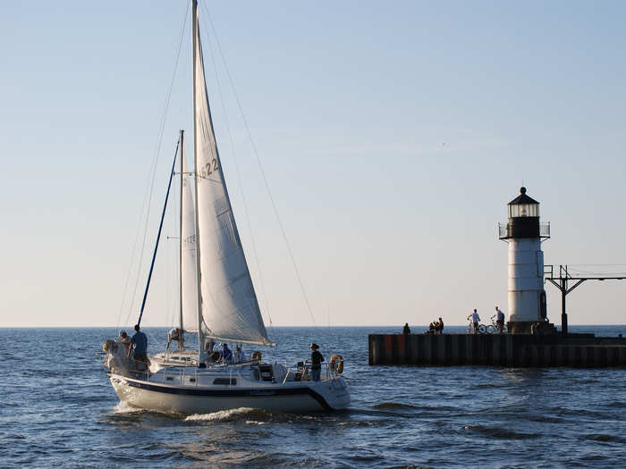 Sail on Lake Michigan.