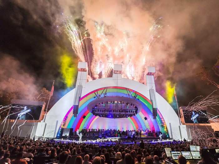 See a show at the Hollywood Bowl in Los Angeles.