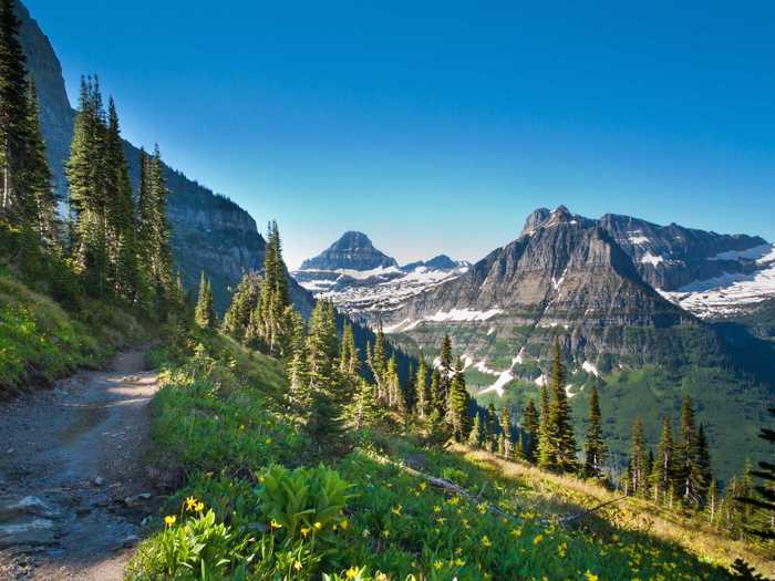 Go for a hike on the Highline Trail in Montana