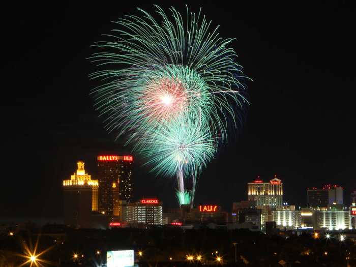 ATLANTIC CITY: This two-part show is one of the longest and most elaborate firework shows in the US. The first show takes place on July 3rd over the boardwalk and the main July 4th showcase goes off above the Marina District.