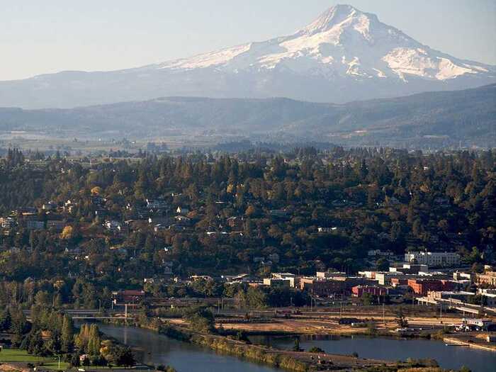 Hood River, Oregon: World famous for its wind and kite surfing, this is truly an outdoor paradise, as the town has no open container laws.