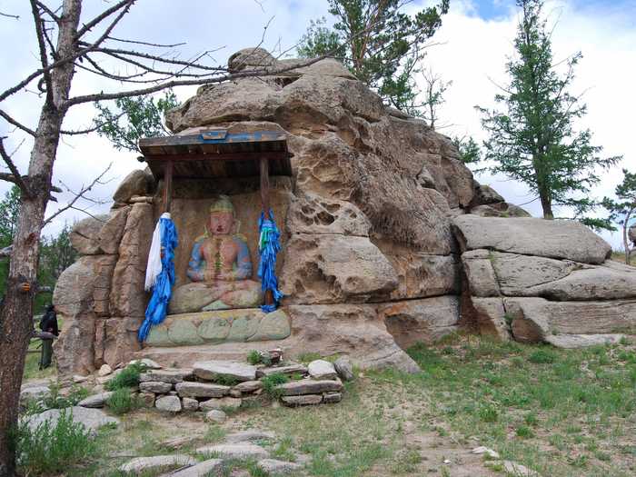 Located in the central part of the Kehnti mountain range in Mongolia, the Great Burkhan Khaldun Mountain and its surrounding sacred landscape is said to be where Genghis Khan was born and buried.