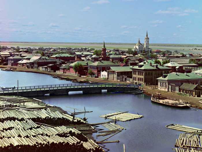 Tobolsk, a town in Tyumen Oblast, Russia, was a historical capital of Siberia and served as the military, administrative, and political center of Russian rule in Siberia.