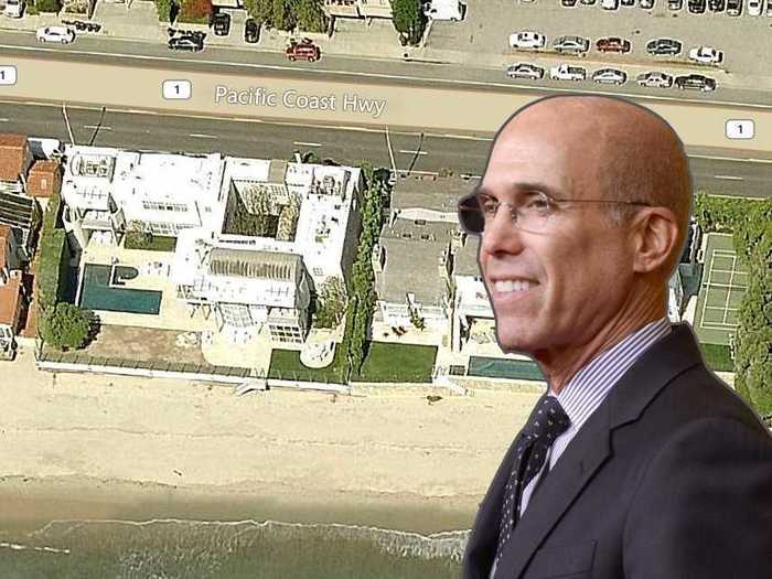 DreamWorks CEO Jeffrey Katzenberg bought his 8,800-square-foot mansion in 1998 for just $3.3 million, according to Forbes.