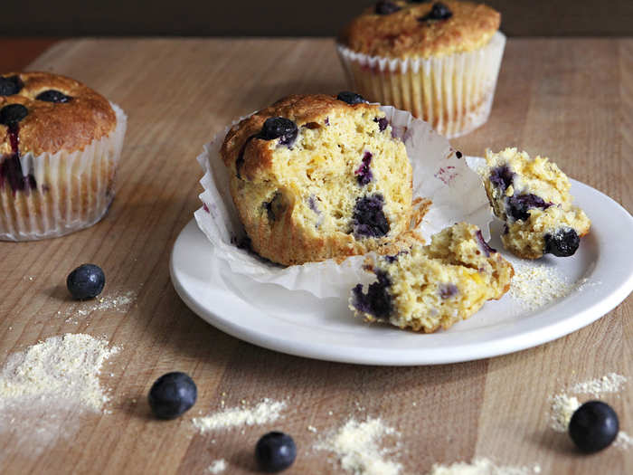 Minnesota BEE-NICE Gluten-Free Muffin: Minnesota-grown, pollinator-friendly blueberries, sweet corn and honey with a hint of chipotle in a gluten-free cornbread muffin.