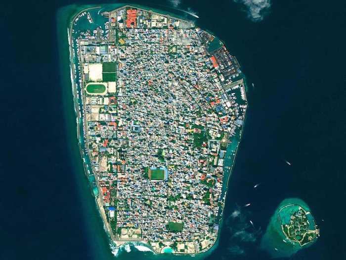 Malé is the capital and most populous city in the Republic of Maldives. With more than 47,000 residents per square kilometer, the heavily urbanized city constitutes the fifth most densely populated island in the world.