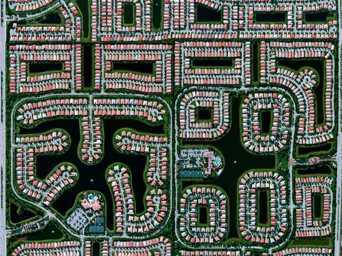 Residential communities are seen here in Delray Beach, Florida, USA. According to the 2010 census, 20.4% of the town’s 34,156 households are vacant.