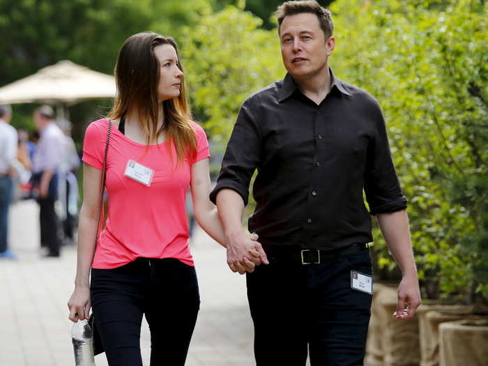 Months after calling off their second attempt at divorce, Elon Musk attended with his English actress wife, Talulah Riley.