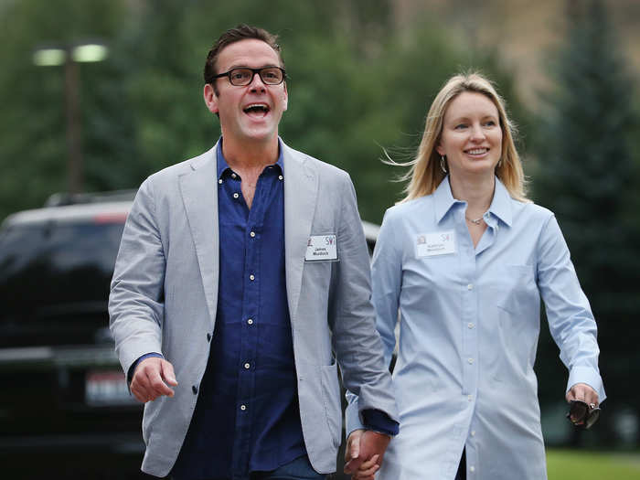 James Murdoch, CEO of 21st Century Fox, with wife, Kathryn, cofounder of the Quadrivium Foundation, which supports inclusive, solutions-based organizations that are grounded in science and economics. Kathryn advocates aligning economic and environmental health.