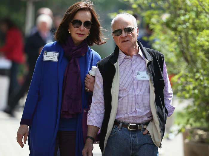 Billionaire financier Henry Kravis, co-founder of Kohlberg Kravis Roberts & Co., and wife Marie-Josée Kravis, a businesswoman and philanthropist who serves on the international advisory board of the Federal Reserve Bank of New York and on the boards of Publicis S.A. and LVMH.