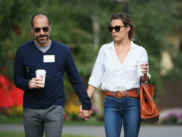 Dara Khosrowshahi, the CEO of Expedia Inc., with wife, Sydney Shapiro.