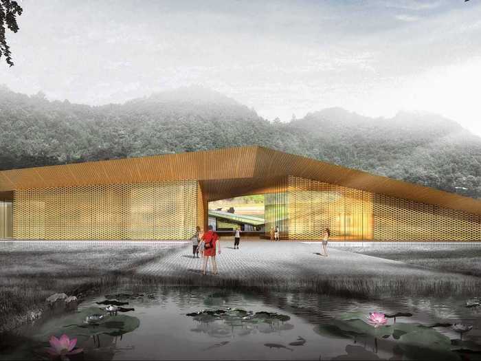 Hua mu lian Spa Centre by Shenzhen HOOP Architectural Design Co. Ltd (Jiangxi Province, China)