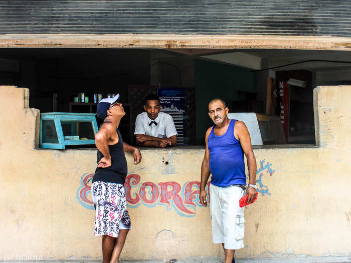 Walking around gave us more of an opportunity to interact with locals ...