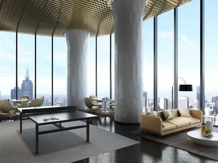 The glass-encased skyscraper will offer its inhabitants stunning views of the surrounding city.