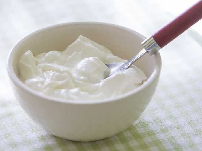 Plain yogurt