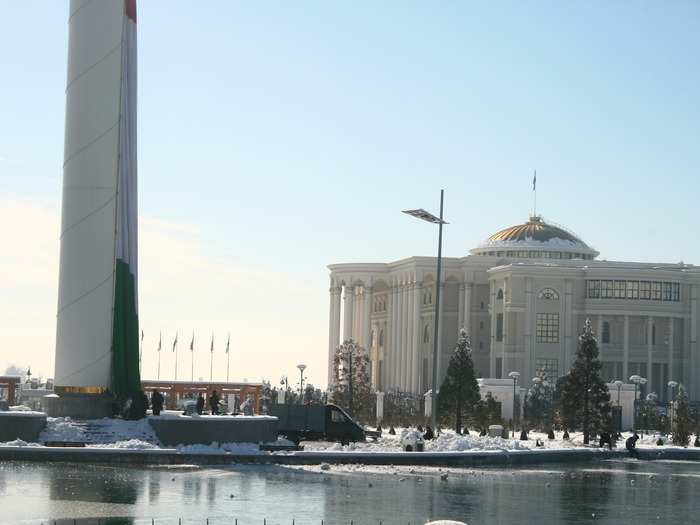 In 2011, Baku was overtaken by the 165-meter? flagpole in Dushanbe, Tajikistan. Yep — Trident built that one as well.