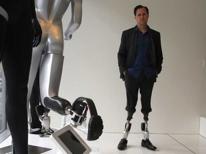 Hugh Herr develops smart limbs for amputees, including himself.