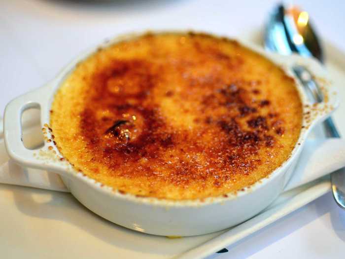 Crème brûlée is a favorite French dessert. Once you crack the thin hard caramel shell and dip your spoon into the creamy custard below, there