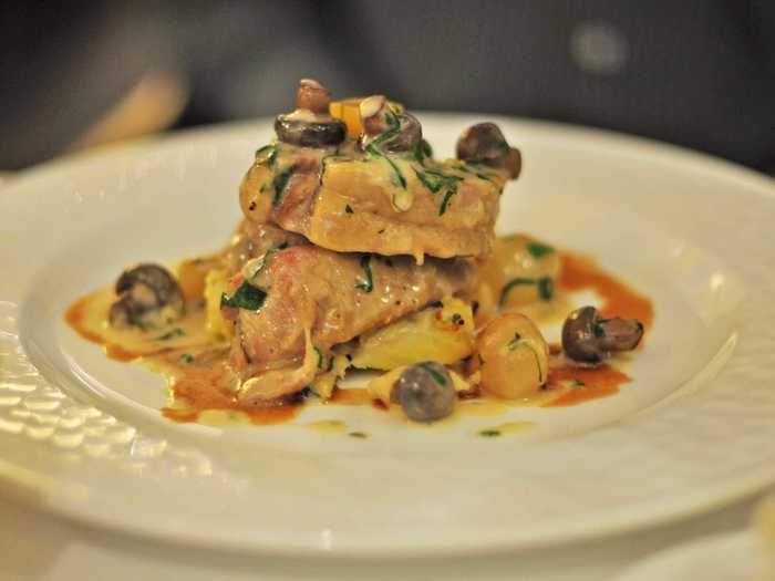 Both a classic and a favorite among the French, blanquette de veau consists of delicate veal, butter, and carrots cooked in a cream sauce. Neither the meat or its fat is browned in the cooking process, giving this dish a unique taste.