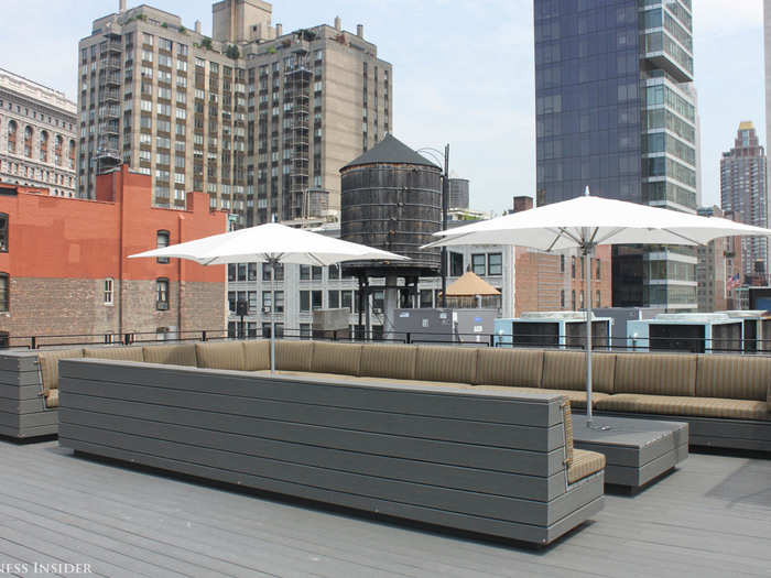 The company also just unveiled its roof deck in June. It has incredible Manhattan views in every direction.