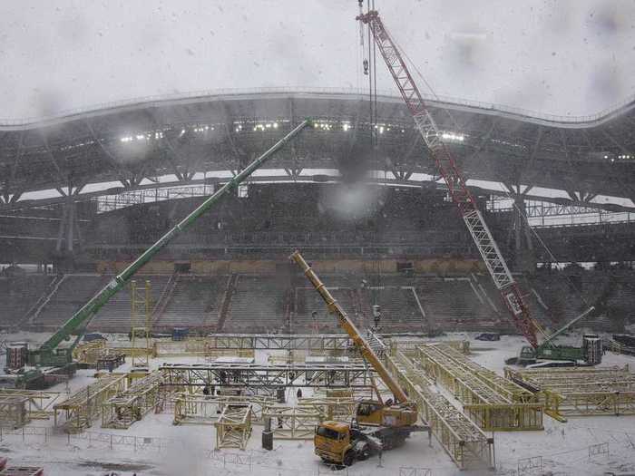 The Kazan Arena first began construction in 2010.