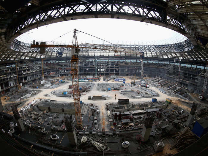 The old Luzhniki Stadium in Moscow will cost $390 million in renovations.