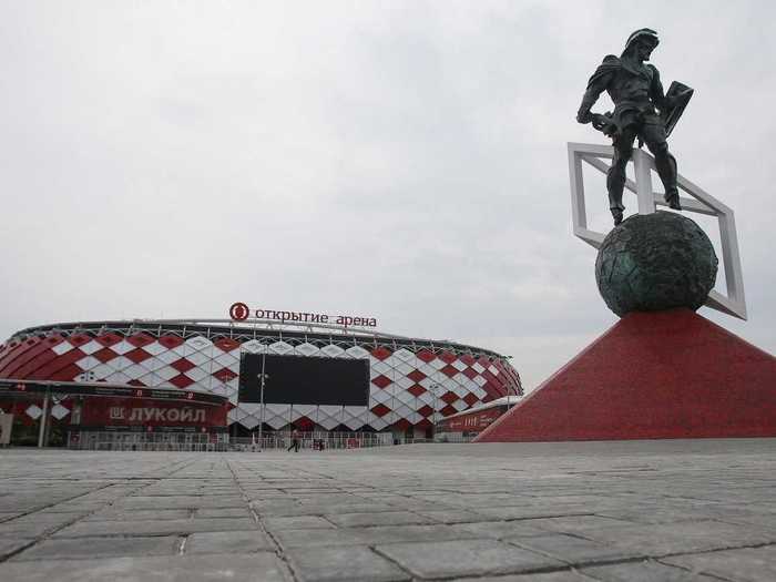 The new Otkrytie Arena in Moscow is one of the handful of stadiums that is currently ready to be used.