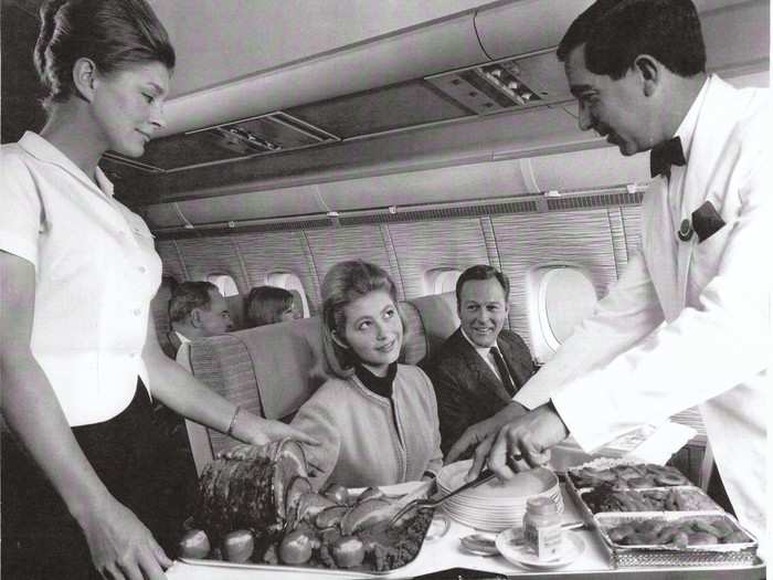 BA flight attendants even hand-carved entire hams.