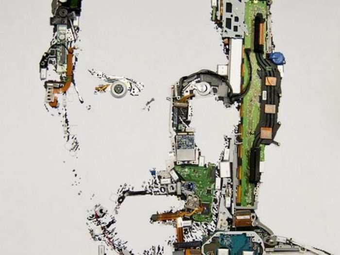 The Steve Jobs spare parts portrait