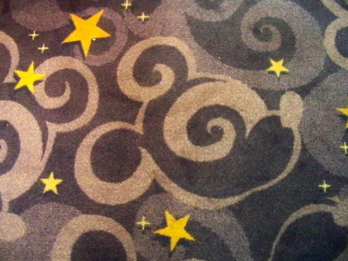 Look closely at the carpet in the Disneyland Hotel.