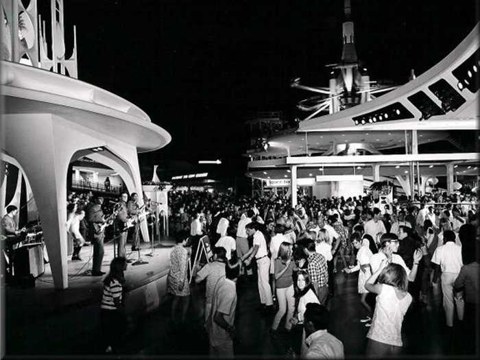 Tomorrowland aimed to serve as a window to the future, inspired by Space Age innovations. It appeared barren on opening day. Disney and the Imagineers couldn